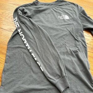 Men’s medium, gray North Face long sleeve T-shirt.